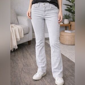 Levi Strauss Signature light Grey Corduroy Pants Women’s 8 Bootcut Low Rise Y2K